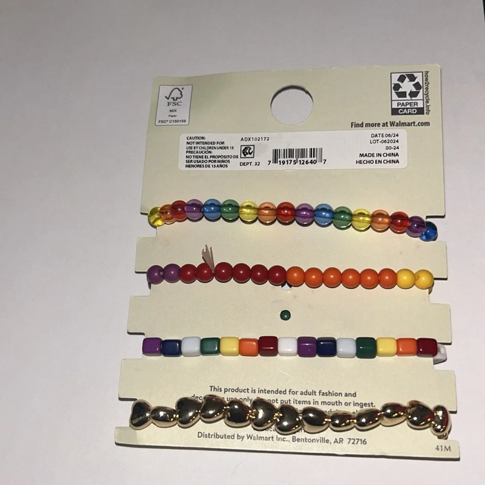 No Boundaries Rainbow Jewelry Set (4 Bracelets)